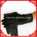 2013 men's sheepskin leather palm black suede gloves